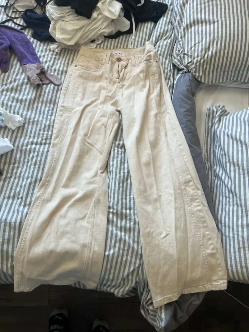 Pantalones beige de mujer Wados Talla 36
