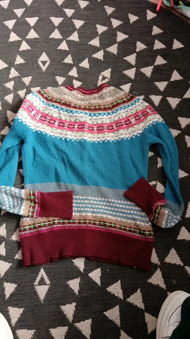 Cardigan de lana multicolor Robert Lewis para mujer - 2