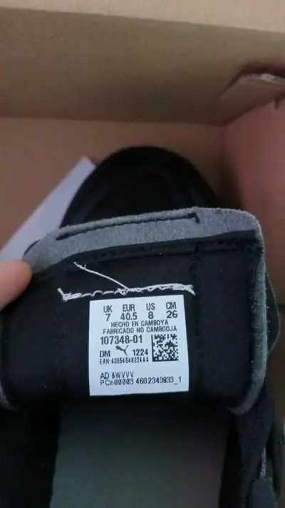 Zapatillas de fútbol Puma negras y blancas - miniatura 6