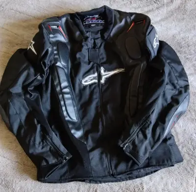 Chaqueta de moto Alpinestars negra con protecciones - miniatura 4