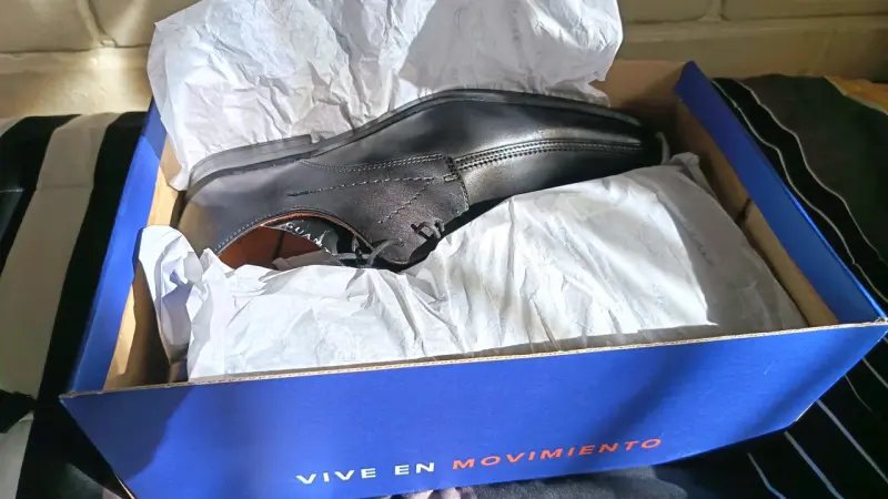 Zapatos formales de cuero negro para hombre Guante - 5