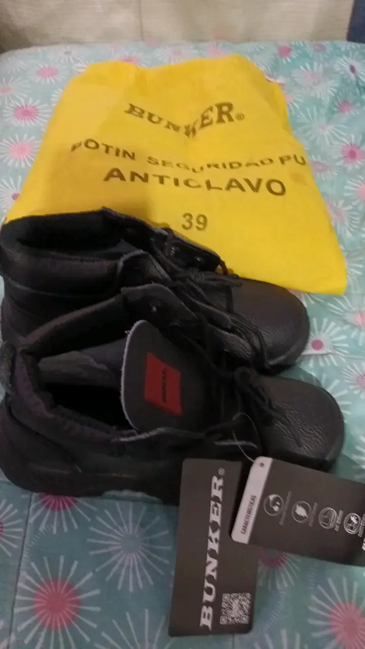 Botines de seguridad Bunker anticlavos talla 39