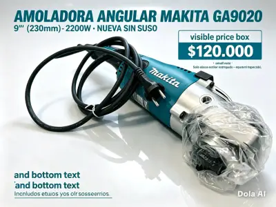 Amoladora Angular Makita GA9020 9'' 2200W Nueva - miniatura 1