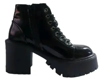 Botines DE MARCA DANCY negro con plataforma origin - miniatura 2