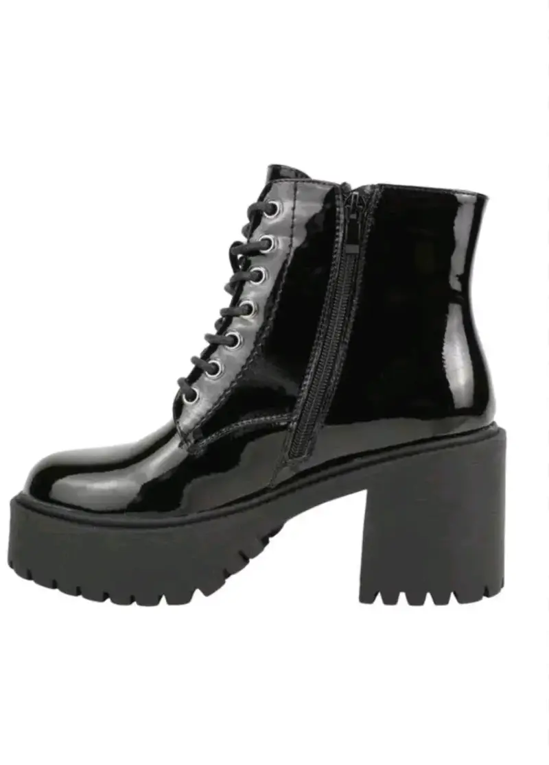 Botines DE MARCA DANCY negro con plataforma origin - 4