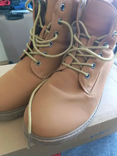 Botas de cuero marrón para dama - miniatura 1