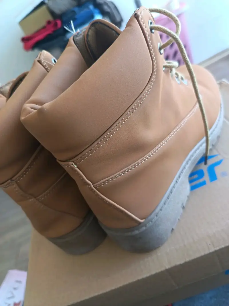 Botas de cuero marrón para dama - 2