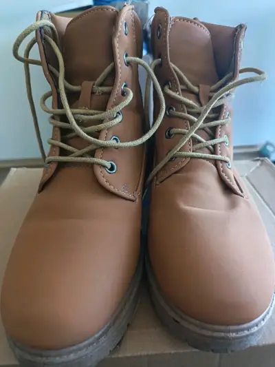 Botas de cuero marrón para dama - miniatura 4
