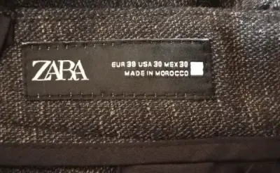 Pantalones de vestir gris para hombre Zara - miniatura 6