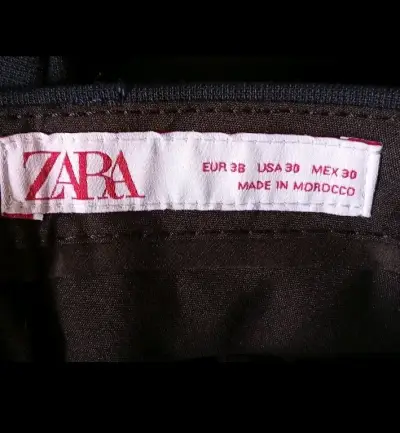 Pantalones de vestir azul marino Zara para hombre - miniatura 4