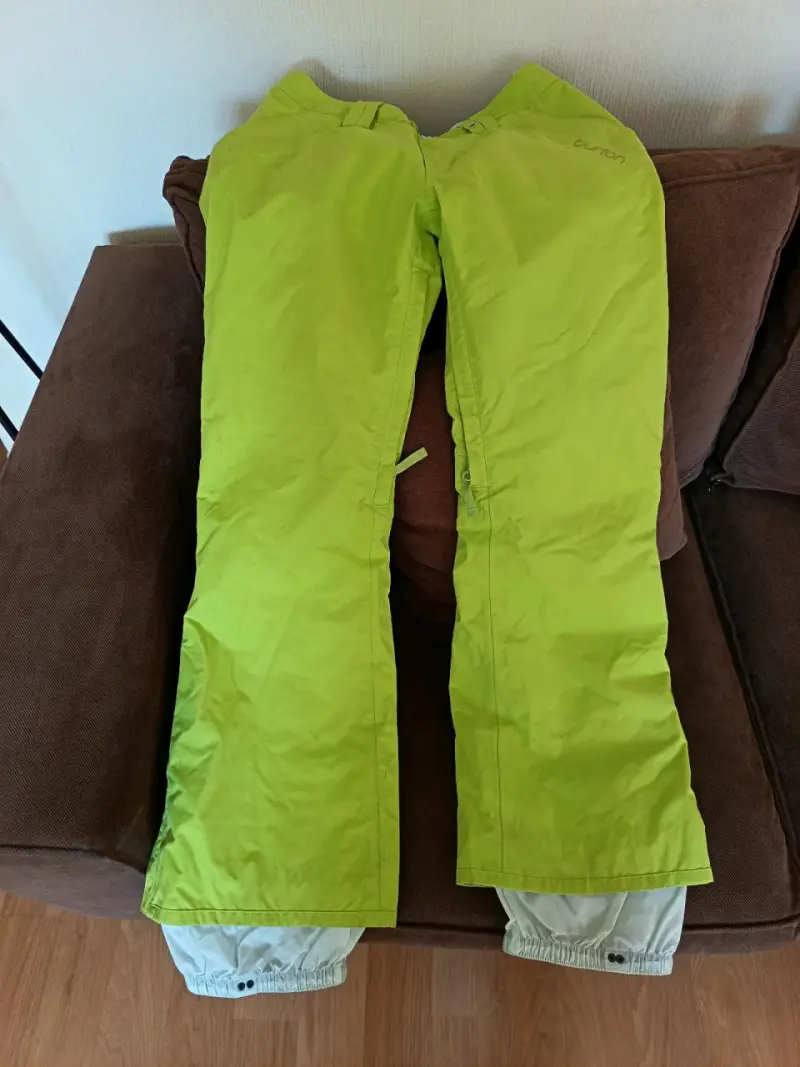 Pantalones de nieve Burton verdes unisex - 2