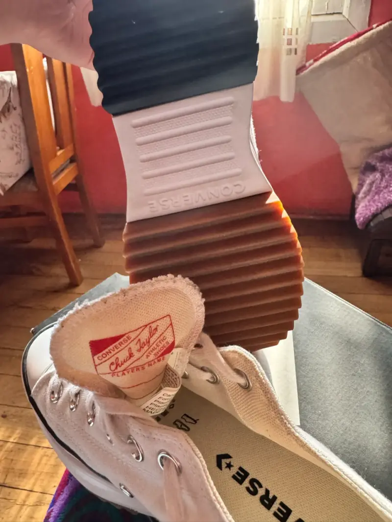 Zapatillas blancas Converse Chuck Taylor plataforma - 6