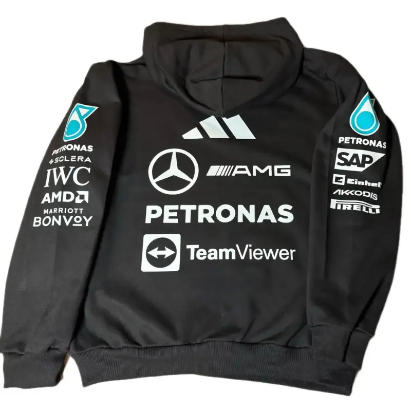 Polerón con capucha Mercedes AMG Petronas negro - 4
