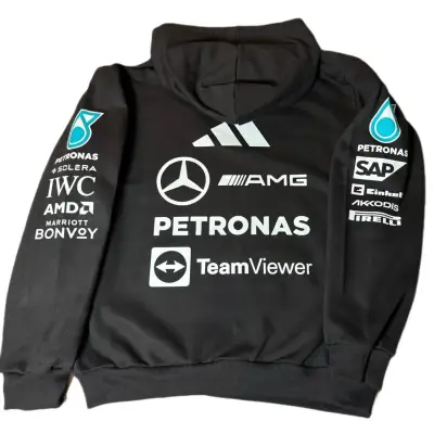 Polerón con capucha Mercedes AMG Petronas negro - miniatura 4