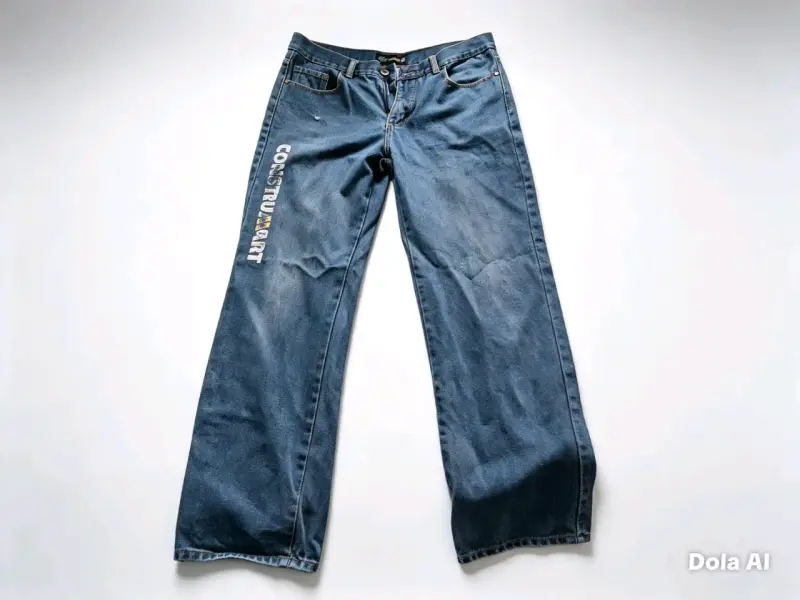 Jeans de mezclilla azul para hombre - 3