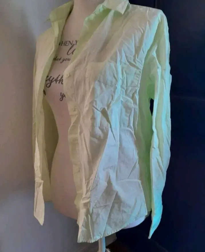 Camisa blanca de manga larga para mujer - 4