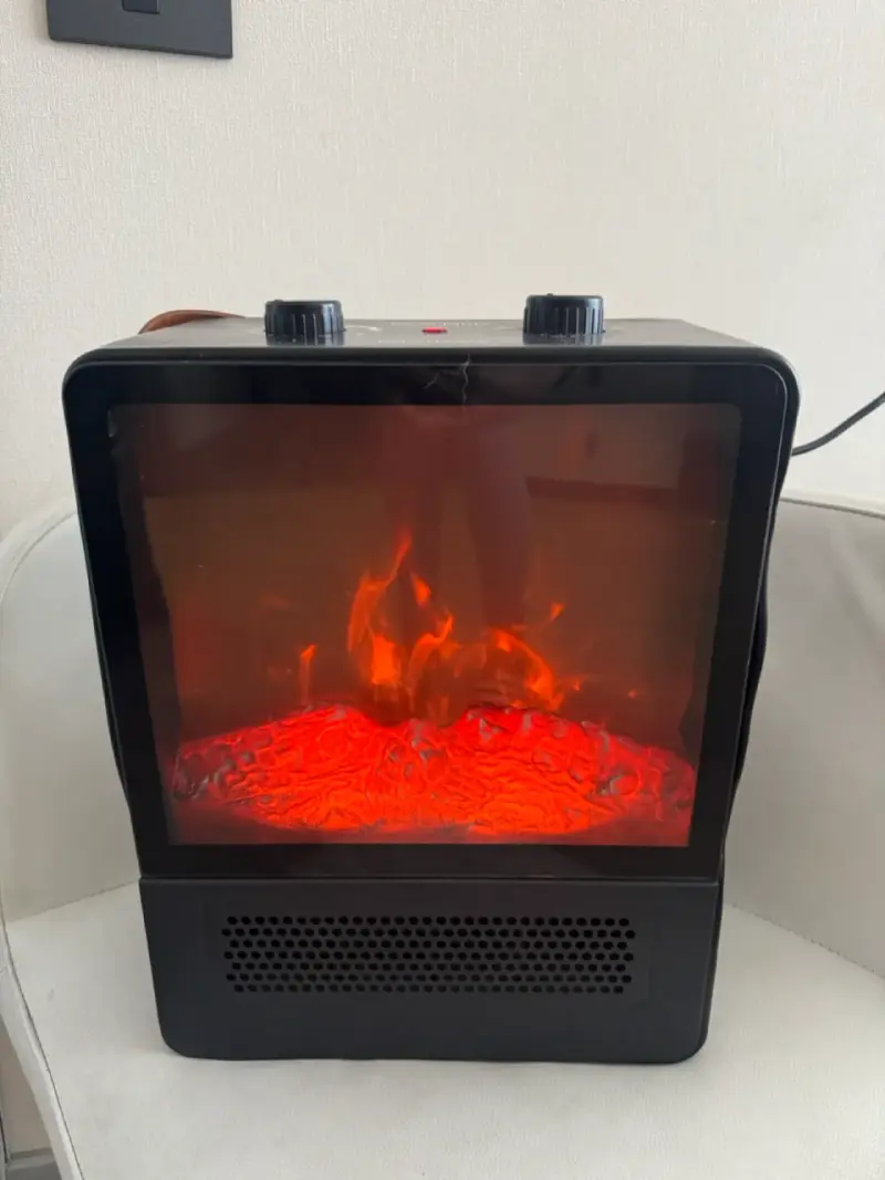Calefactor eléctrico con efecto llama Klauber - 1