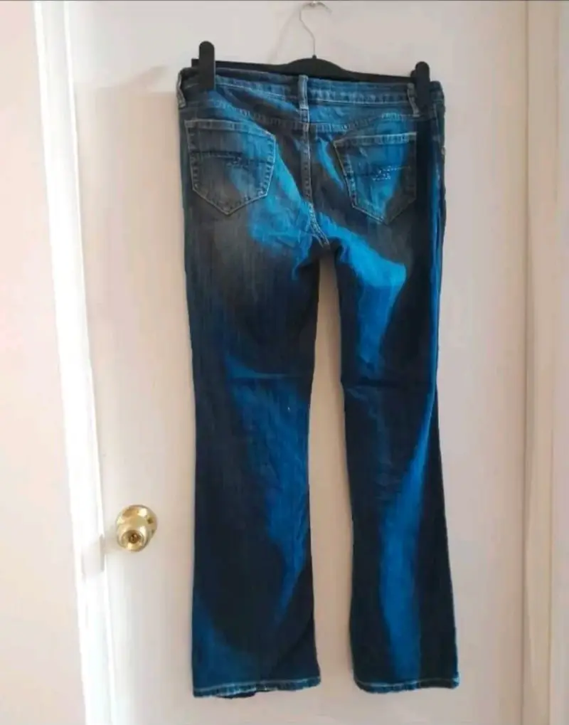 Jeans azul oscuro para mujer - 4