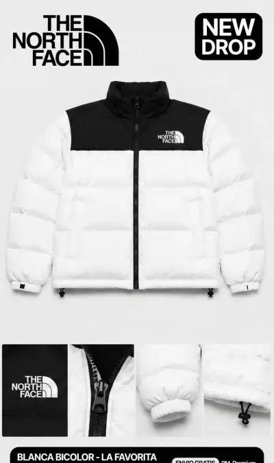 Chaqueta acolchada The North Face morada - miniatura 3
