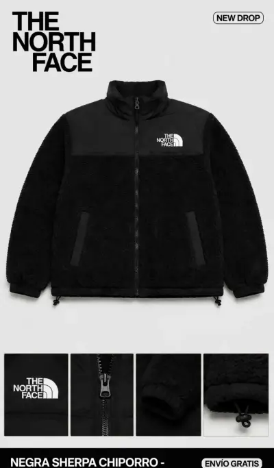 Chaqueta acolchada The North Face morada - miniatura 4