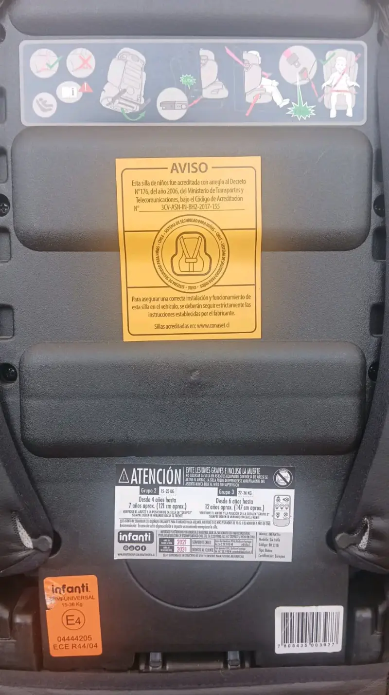 Silla de Auto Infanti Negra para Niños - 4
