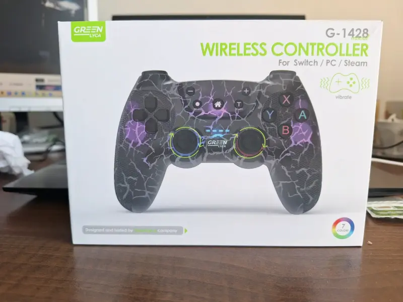 Controlador inalámbrico Green Lyca G-1428 para Switch/PC/Steam