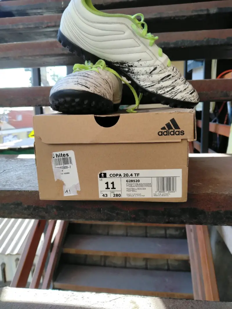 Zapatillas de fútbol Adidas Copa 20.4 TF blancas - 1