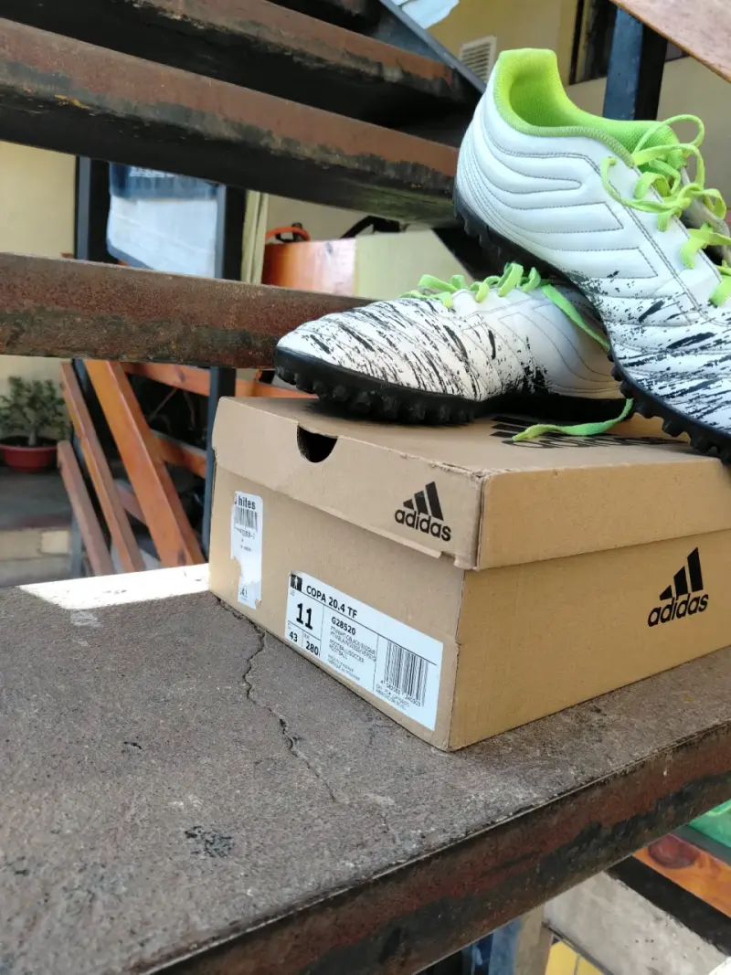Zapatillas de fútbol Adidas Copa 20.4 TF blancas - 2