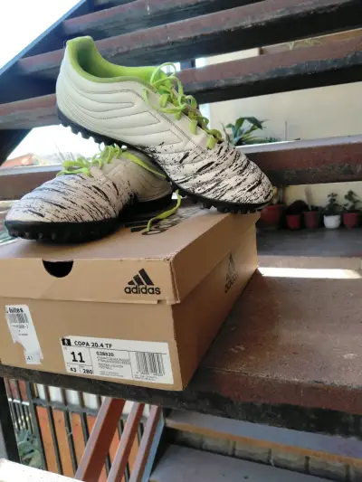 Zapatillas de fútbol Adidas Copa 20.4 TF blancas - miniatura 3