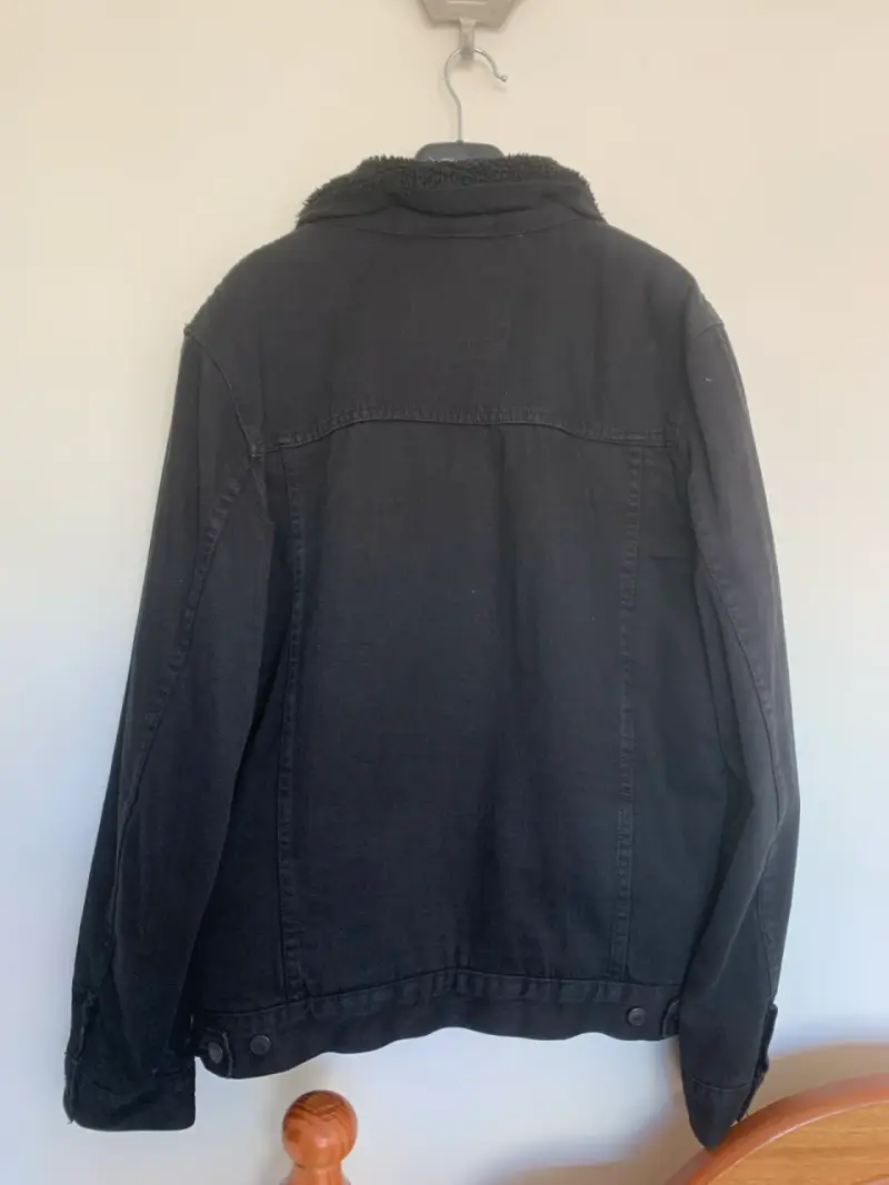 Chaqueta negra de mezclilla con forro Zara - 2
