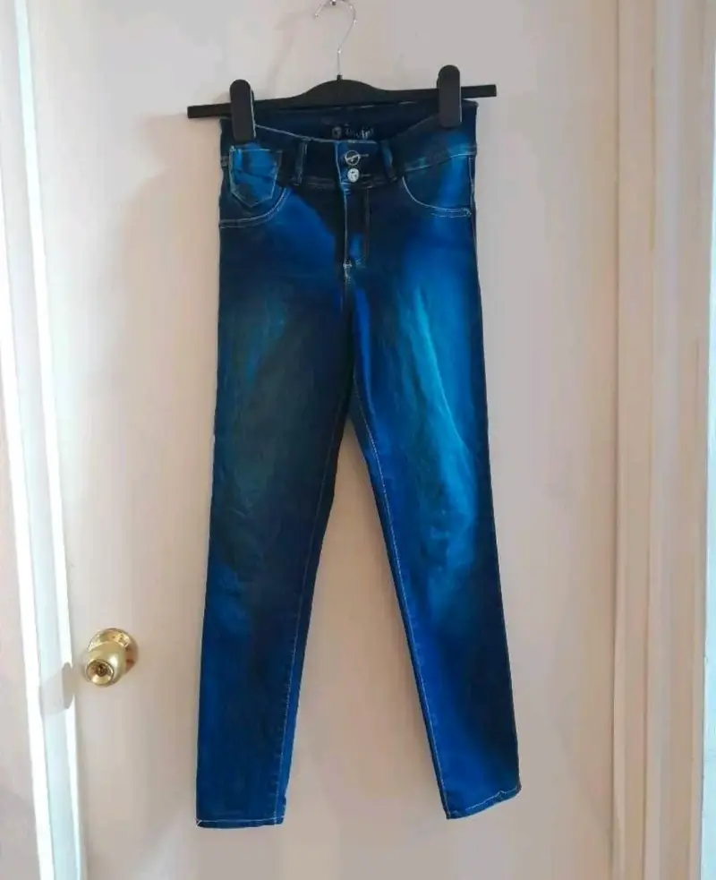 Jeans azul oscuro Divino para mujer - 1