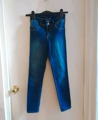 Jeans azul oscuro Divino para mujer - miniatura 1