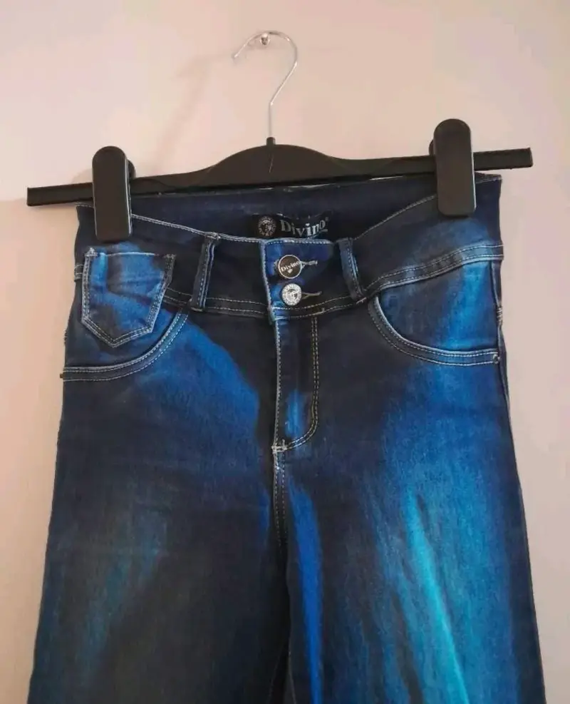 Jeans azul oscuro Divino para mujer - 2