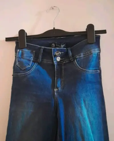Jeans azul oscuro Divino para mujer - miniatura 2