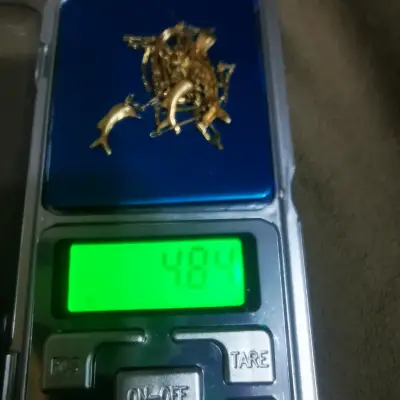Conjunto cadena colgante aros 18k - miniatura 2