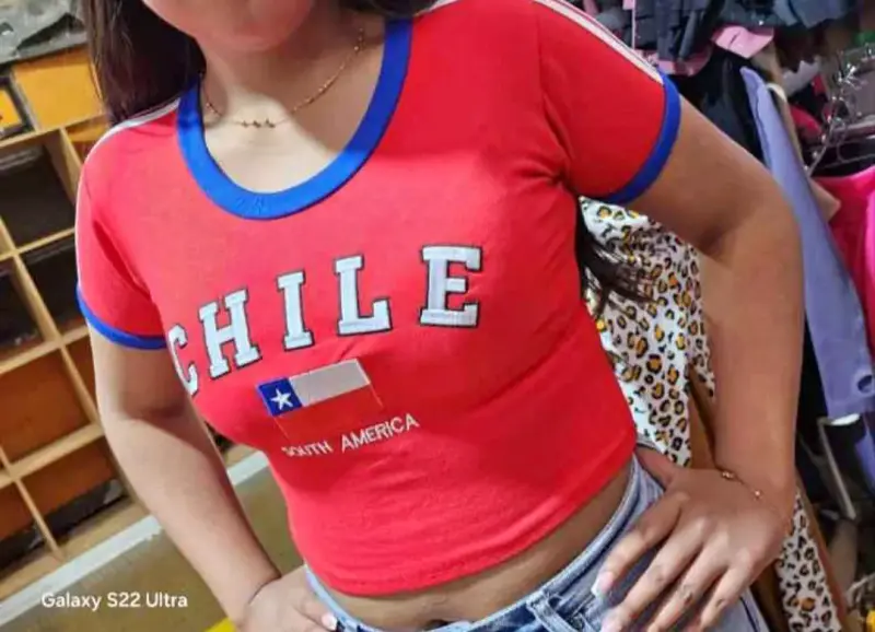 Polera Crop Top Chile - 3