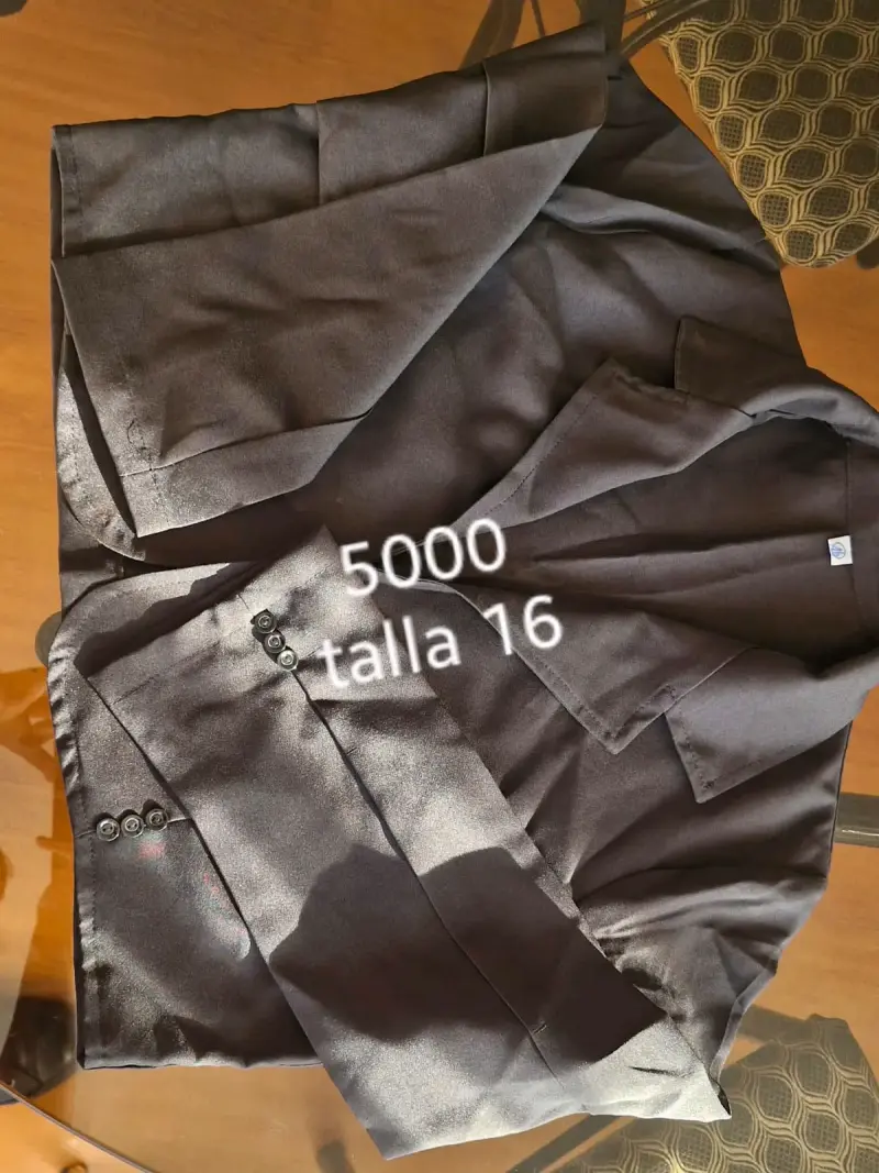 Chaqueta de Cueca negra talla 16