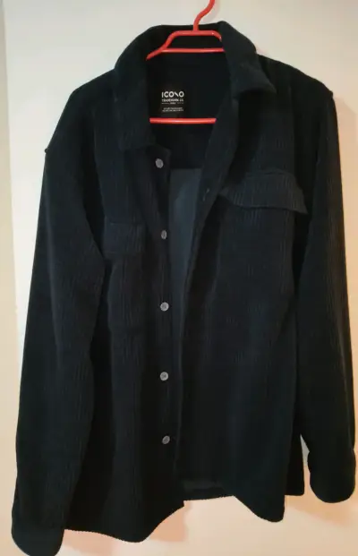 Chaqueta negra de pana Icono TradeMark - miniatura 1