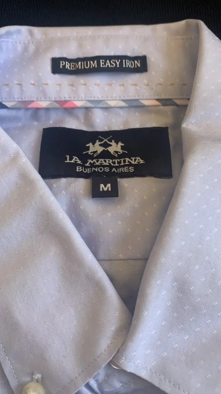 Camisa La Martina blanca premium easy iron - 4