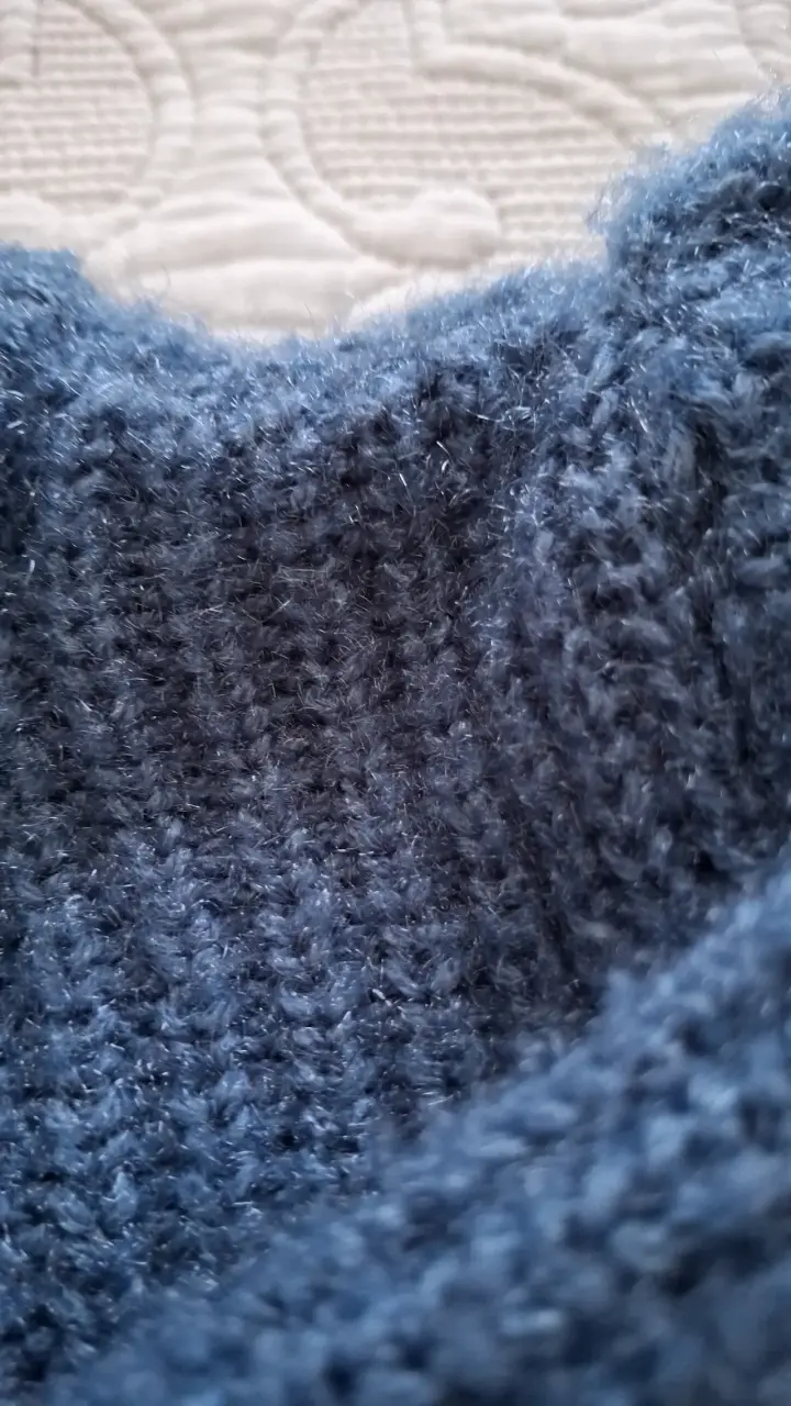 Cardigan de lana azul para niño Tribu - 2