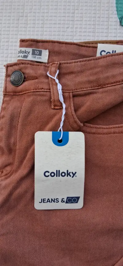 Pantalones Colloky color terracota para niños - miniatura 1