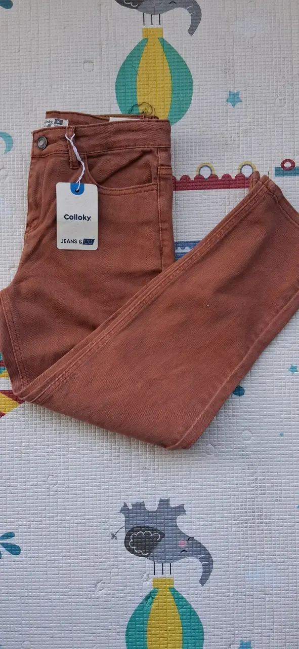 Pantalones Colloky color terracota para niños - 2