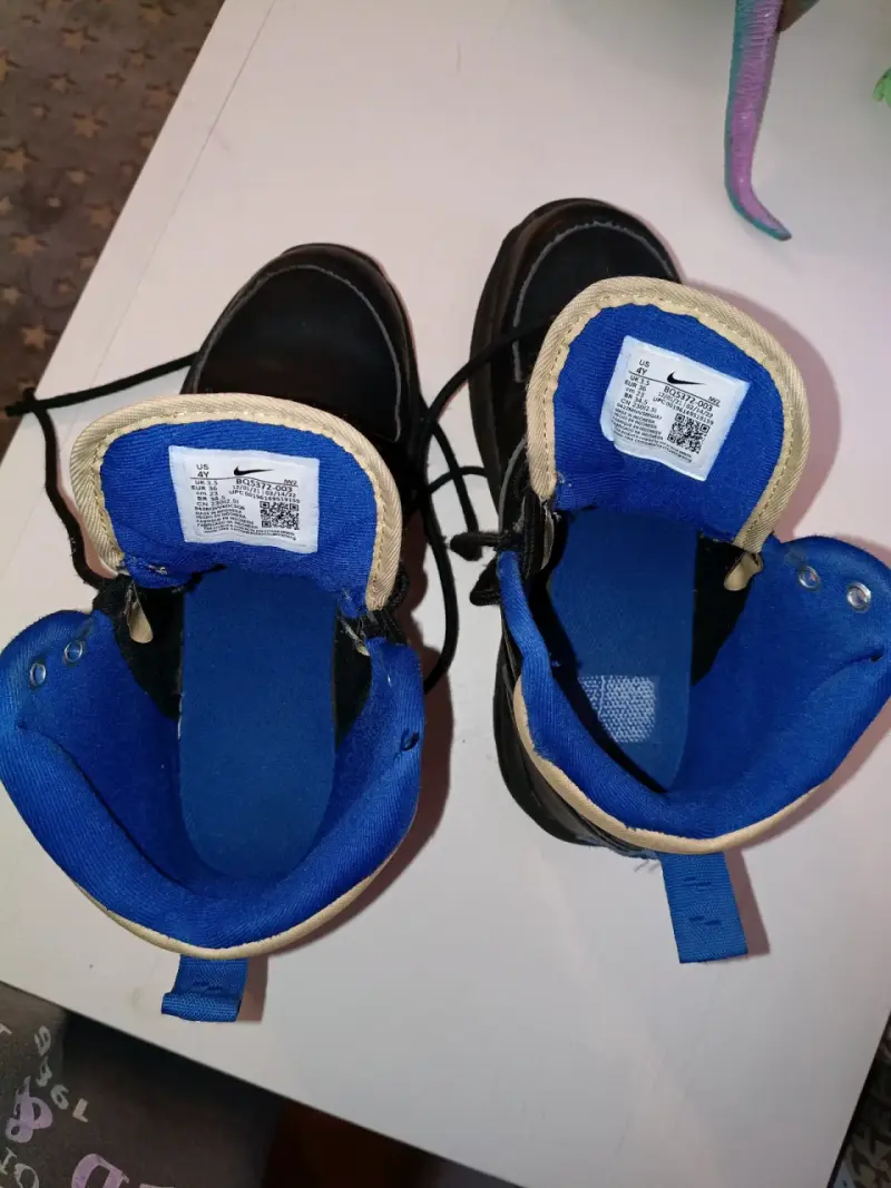 Botas de niño Nike negras y azules - 3