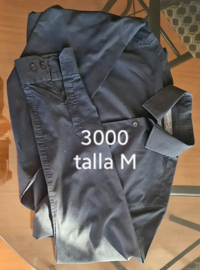Camisa negra de hombre talla M