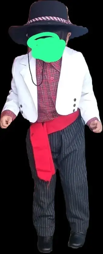 Traje de huaso para niño completo - miniatura 1