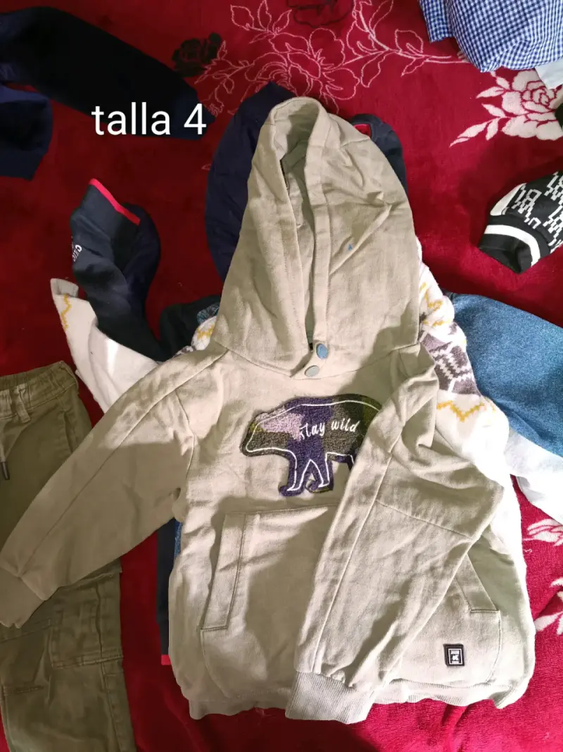 Chaqueta acolchada azul para niño talla 3 - 6