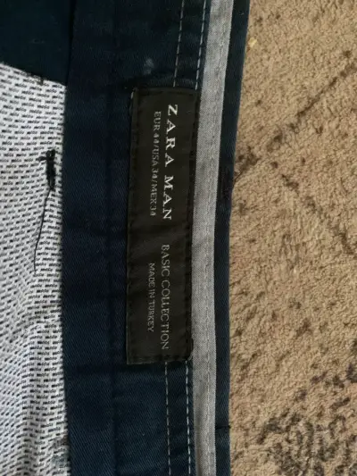 Pantalones de vestir azul marino Zara Man - miniatura 4