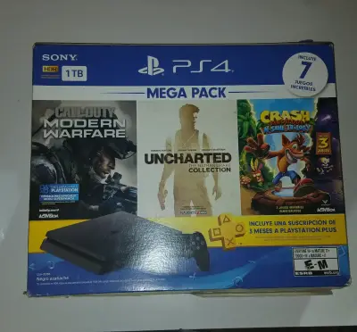 PLAYSTATION 4+JUEGOS+BASE DE CARGA - miniatura 1