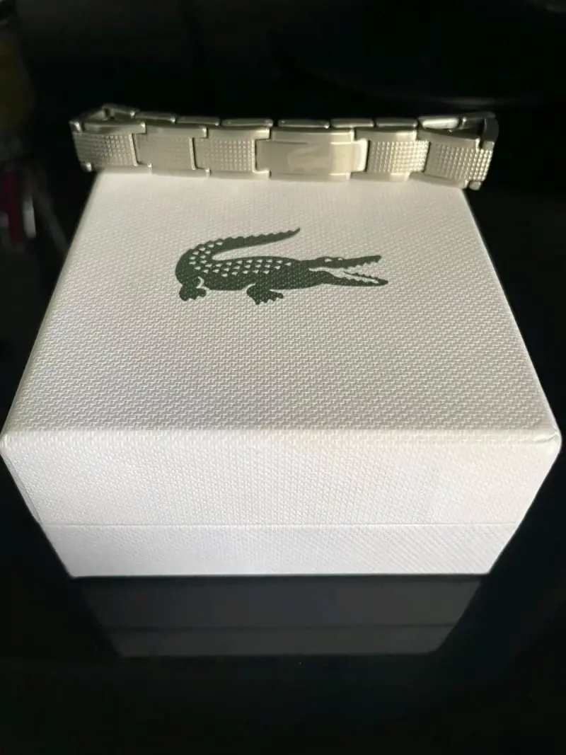 Pulsera de acero inoxidable Lacoste con estuche - 1