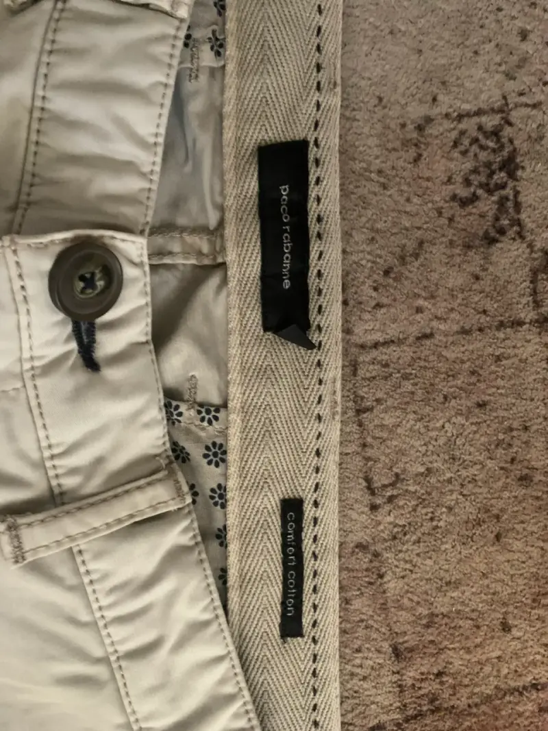Pantalones beige Paco Rabanne modelo PA Bastincol - 3